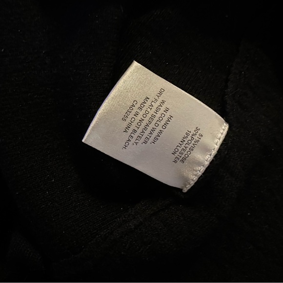 Coco y Club | womens small black long sleeve turtleneck sweater dress with tie - Picture 5 of 6